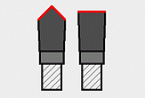 HM Kreissaegeblaetter - TZ Geometrie Dach-Flach-Zahn