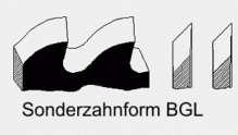 TZ Zahnform Bogenzahn links