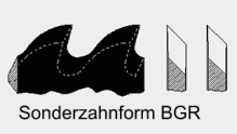 TZ Zahnform Bogenzahn rechts