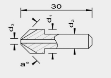 TZ HM Entgrater 1-seitig mit Bohrung