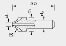 TZ HM Entgrater 1-seitig mit Radius