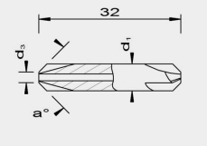 TZ HM Entgrater 2-seitig mit Bohrung